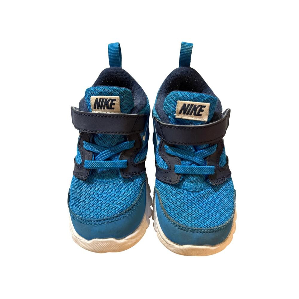 Nike Toddler Shoes Size 8C – Blue Mesh Hook & Loop Sneakers 653703-402